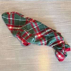 Plaid Dog Sweater pajamas onsie